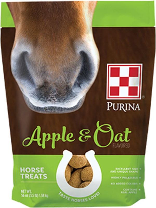 Purina | Apple and Oat Flavored Horse Treats | 3.5 Pound (3.5 lb) Bag