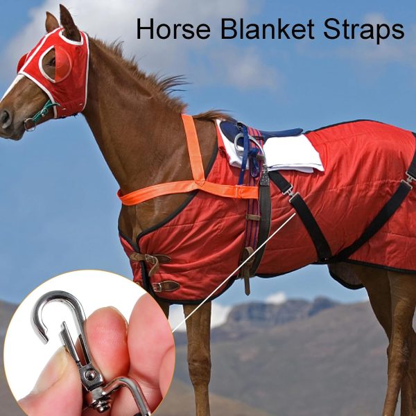 Horse Blanket Leg Straps Adjustable Elastic Leg Straps - Image 5