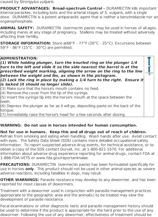 Duramectin Ivermectin Paste 1.87% for Horses - Image 8