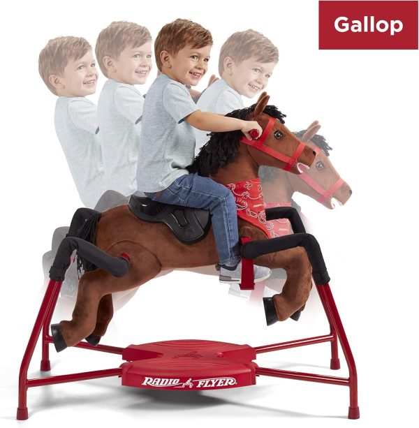 Radio Flyer Chestnut Plush Interactive Riding Horse Kids - Image 6