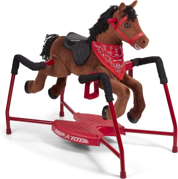 Radio Flyer Chestnut Plush Interactive Riding Horse Kids